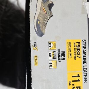 Caterpillar Men's Streamline Leather Shoes - Dark Gray